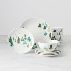 Lenox Premium Balsam Lane 12-Piece Dinnerware Set