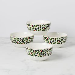 Lenox Premium Evergreen Cereal Bowls, Set of 4