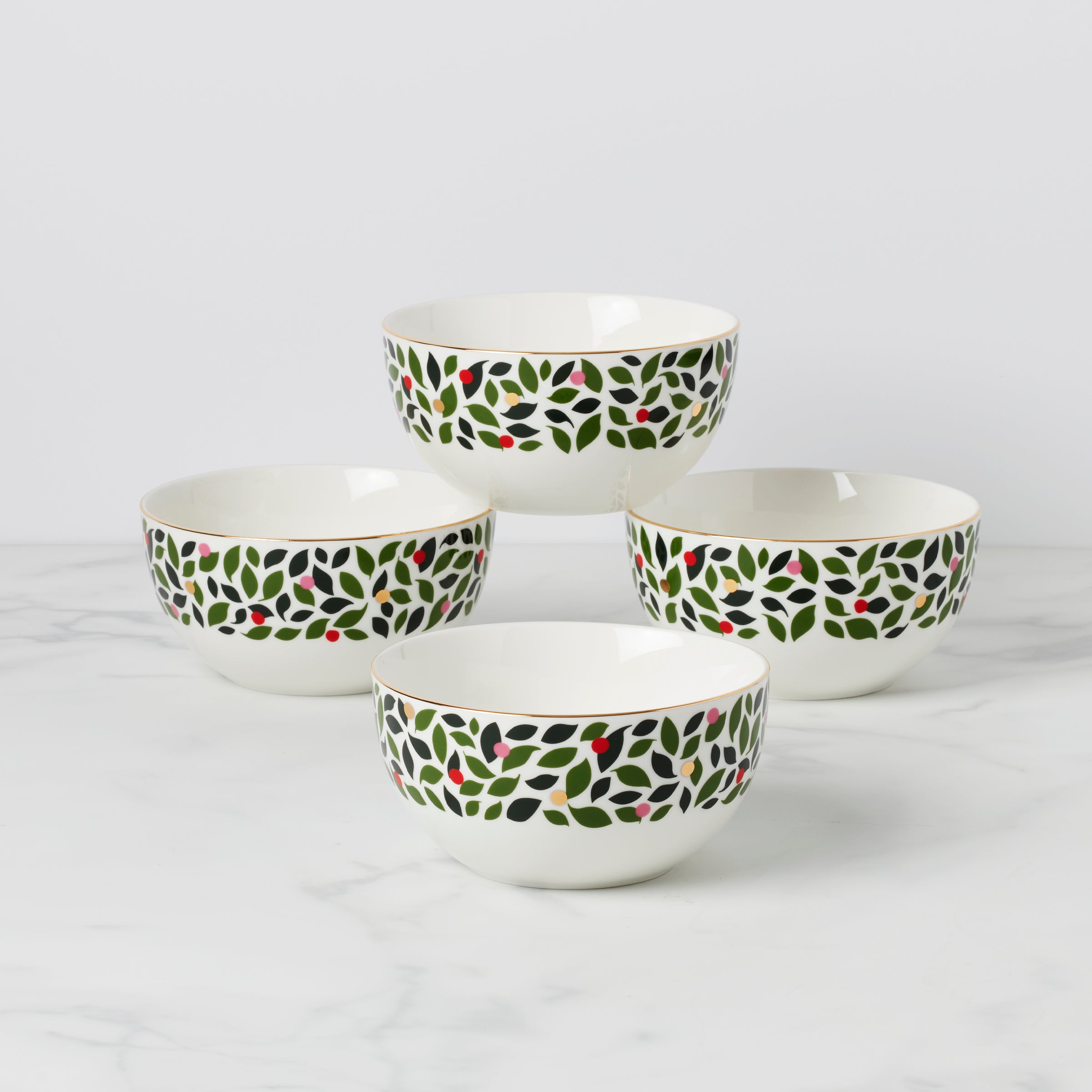 Lenox Premium Evergreen Cereal Bowls, Set of 4