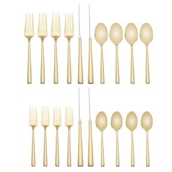 Lenox Premium Malmo Gold 20-Piece Flatware Set