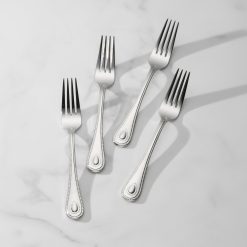 Lenox Premium French Perle Dinner Forks, Set of 4