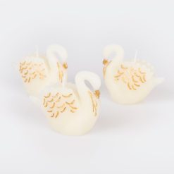 Lenox Premium Swan Candles, Set of 3