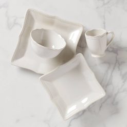 Lenox Premium French Perle Bead White 4-Piece Place Setting