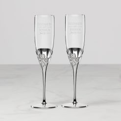 Alternative view of Lenox Premium Personalized True Love 2-Piece Toasting Flute Set