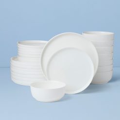 Lenox Premium Modern White 24-Piece Dinnerware Set