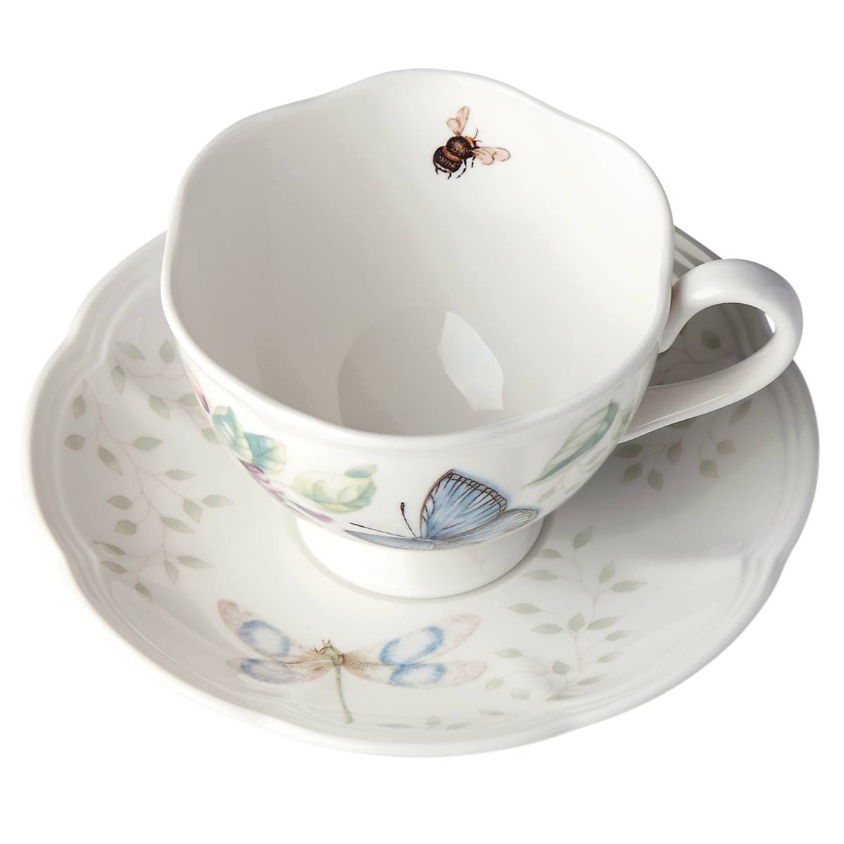 Lenox Premium Butterfly Meadow Blue Cup & Saucer - Image 3