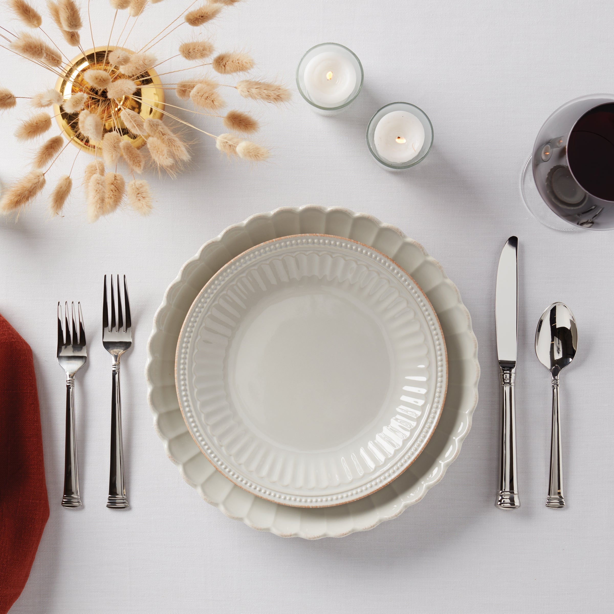 Lenox Premium French Perle Scallop White Dinner Plates, Set of 4 - Image 8