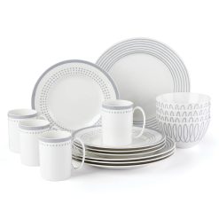 Lenox Premium Charlotte Street East Slate 16-Piece Dinnerware Set