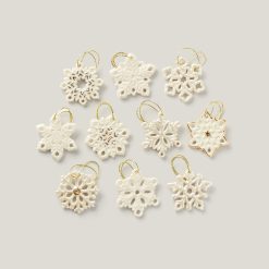 Lenox Premium Snowflake 10-Piece Mini Ornament Set