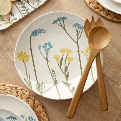 Alternative view of Lenox Premium Wildflowers Salad Bowl with Servers