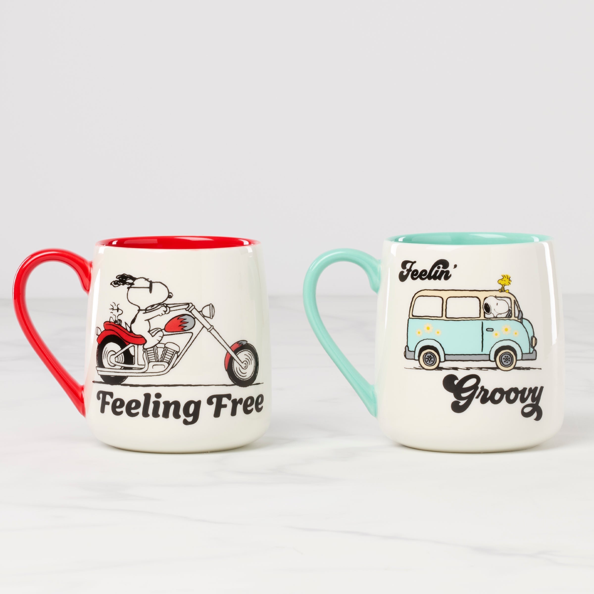 Lenox Premium Peanuts Mugs Groovy-Feeling Free, Set of 2 - Image 2