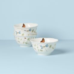 Lenox Premium Butterfly Meadow Vines Rice Bowls, Set of 4
