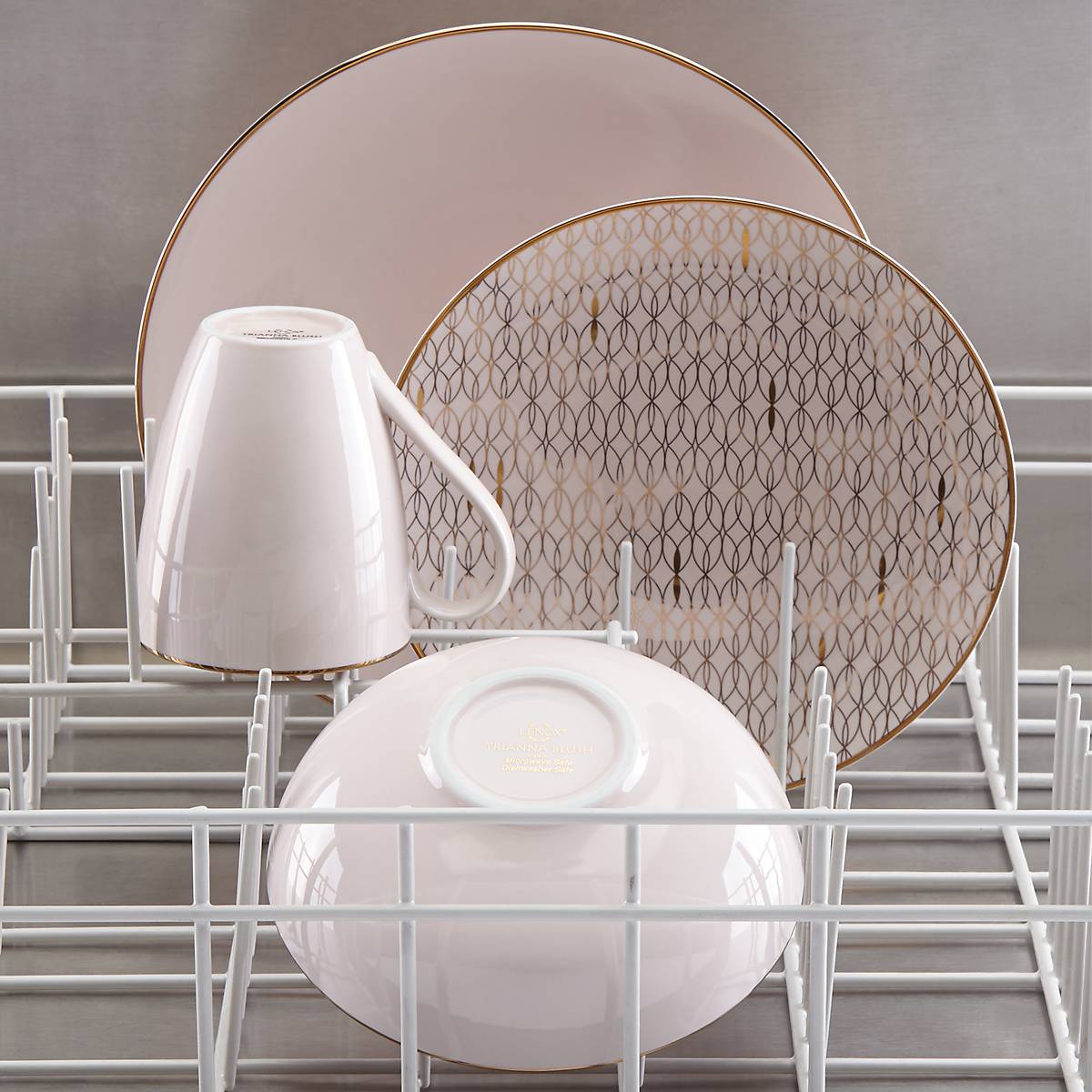 Lenox Premium Trianna Blush 12-Piece Dinnerware Set - Image 9