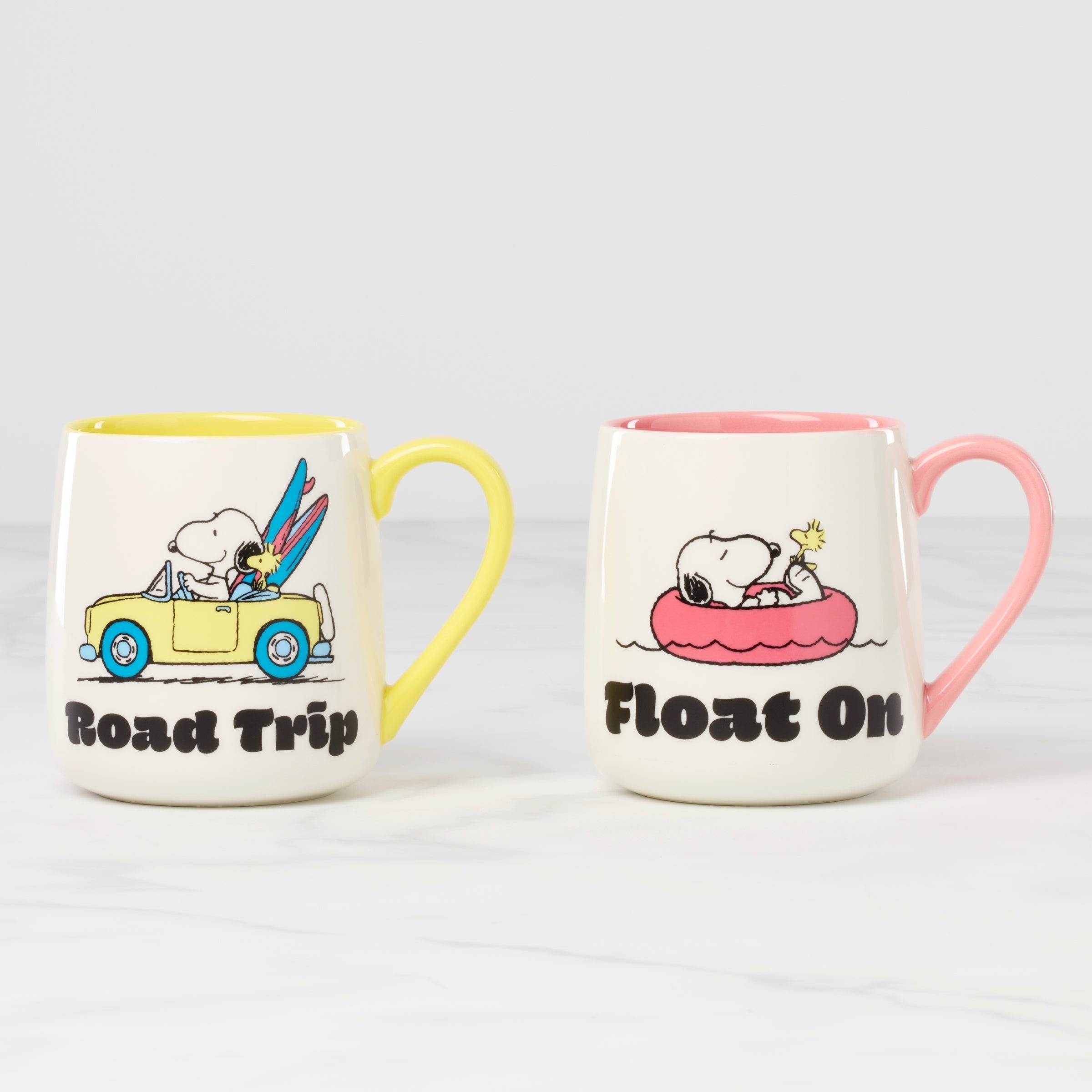 Lenox Premium Peanuts Mugs Road Trip-Float On, Set of 2