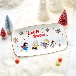 Alternative view of Lenox Premium Snoopy Skating Hors d'Oeuvres Tray