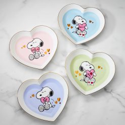 Lenox Premium Snoopy Valentine's Day Heart Plates, Set of 4