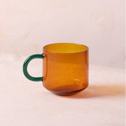 Lenox Premium Niko Amber Glass Mug