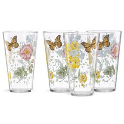Alternative view of Lenox Premium Butterfly Meadow Acrylic Highball Glasses, Set of 4