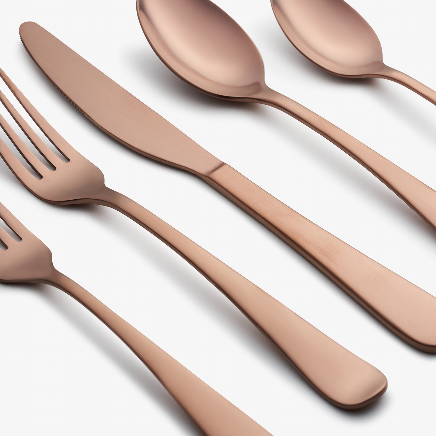 Lenox Premium Rhiannon Copper Satin 20-Piece Flatware Set - Image 3