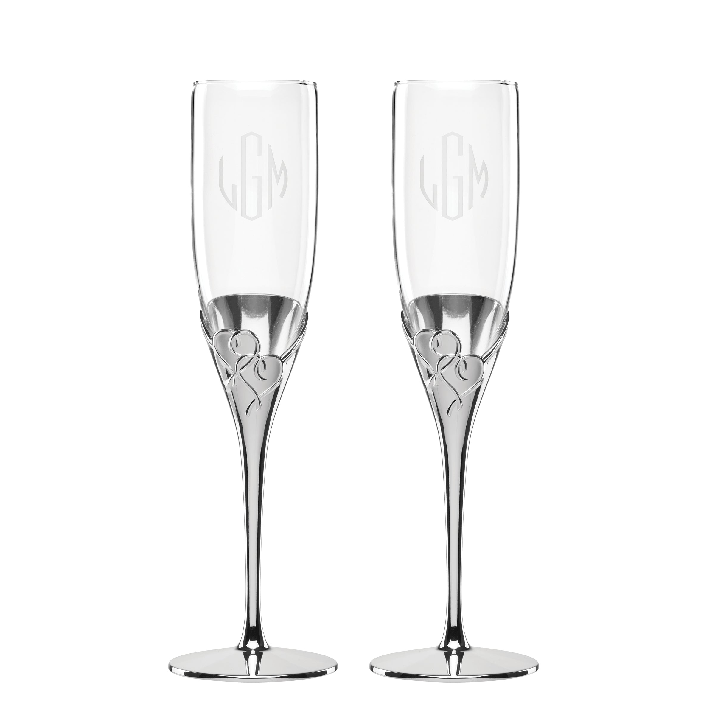 Lenox Premium Personalized True Love 2-Piece Toasting Flute Set - Image 4
