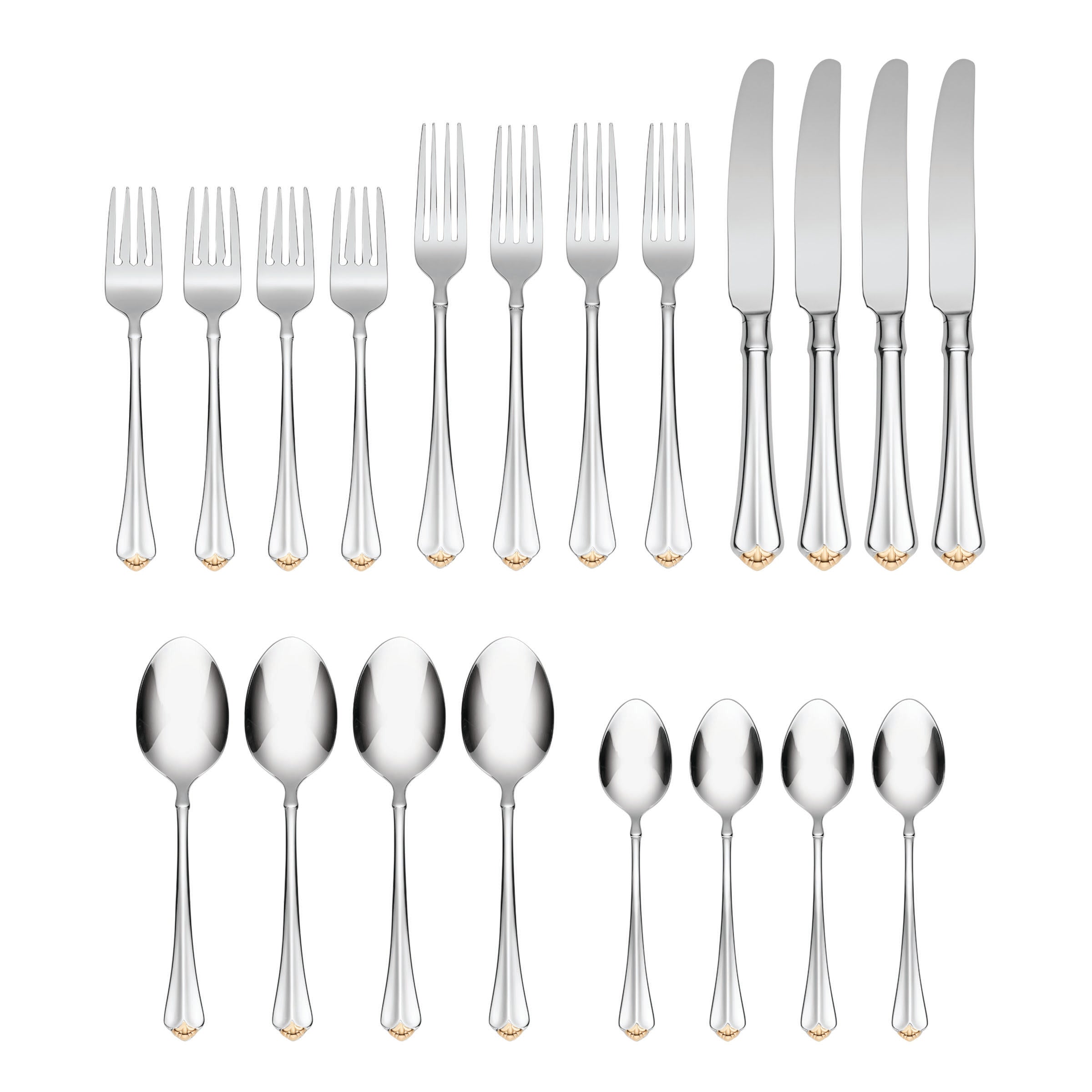 Lenox Premium Golden Juilliard 20-Piece Flatware Set - Image 4