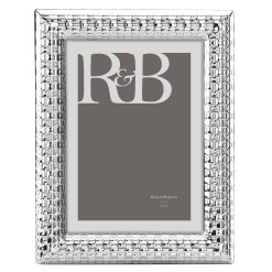 Lenox Premium Watchband Silver 5x7 Photo Frame