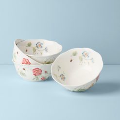Lenox Premium Butterfly Meadow Large All-Purpose Bowls, Set of 4