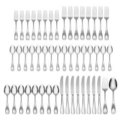 Alternative view of Lenox Premium Voss 50-Piece Flatware Set
