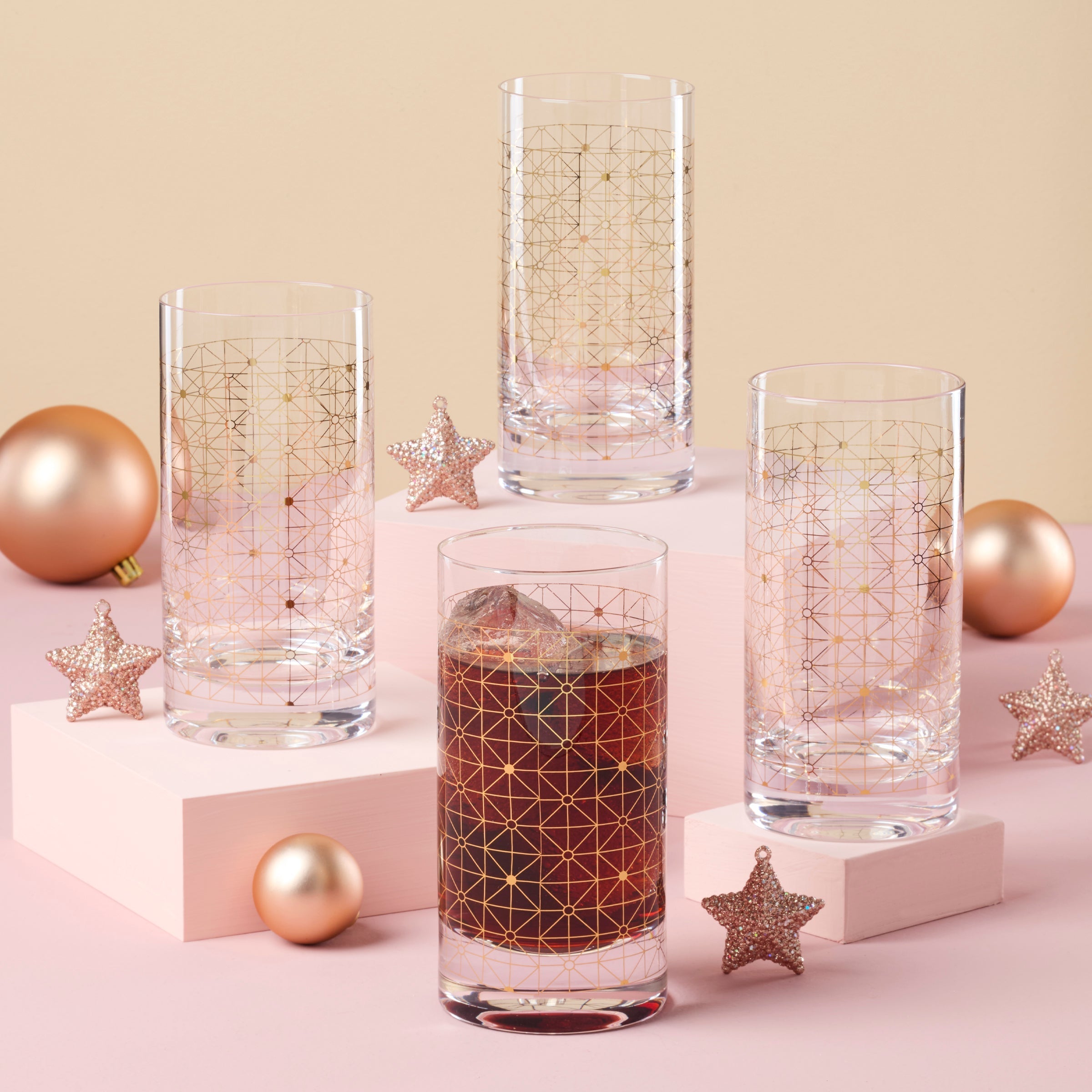 Lenox Premium Tuscany Classics Gold Dust Highball Glasses, Set of 4 - Image 3