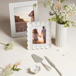 Alternative view of Lenox Premium French Perle Scallop White 8x10 Photo Frame