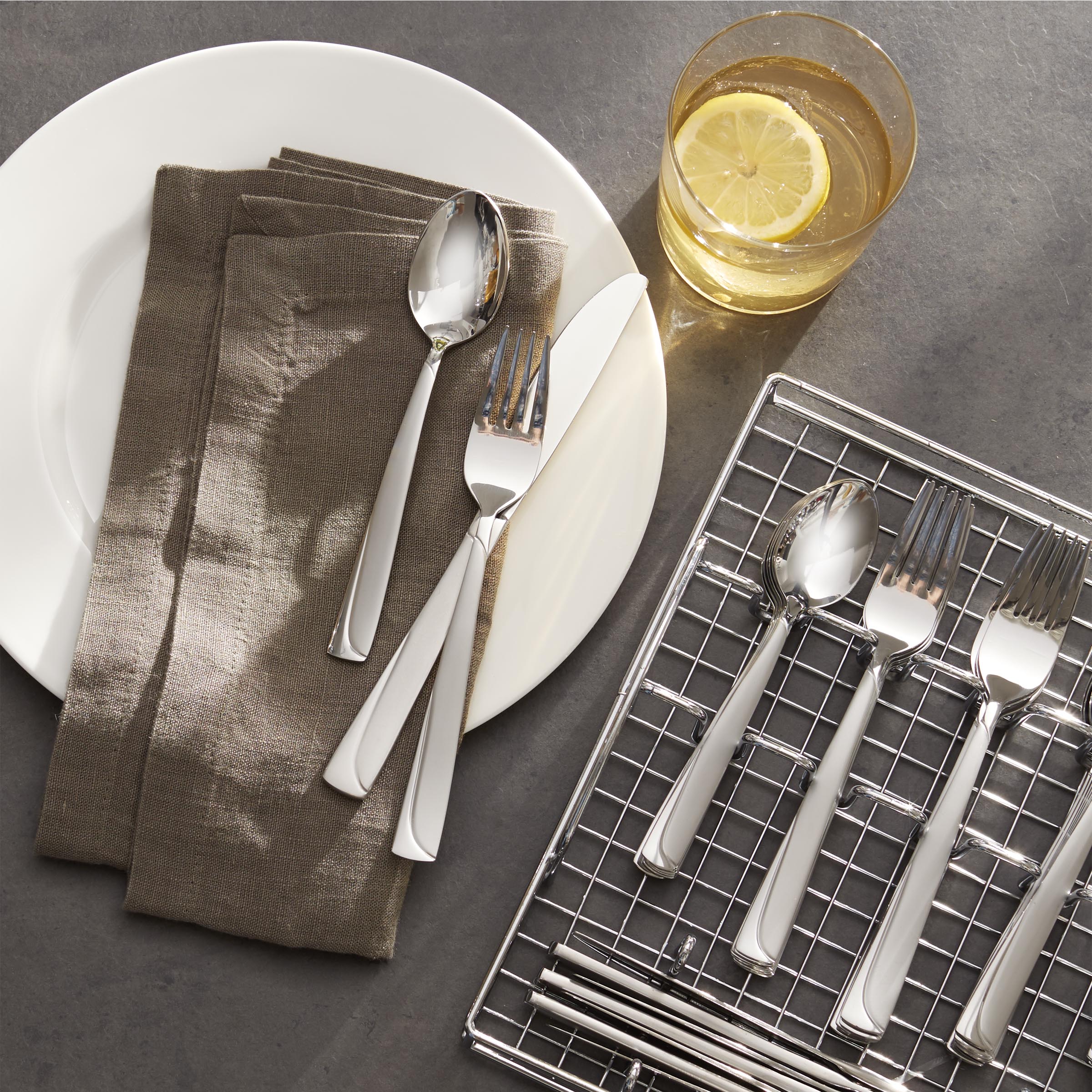 Lenox Premium Madeline 51-Piece Flatware Set with Caddy - Image 2