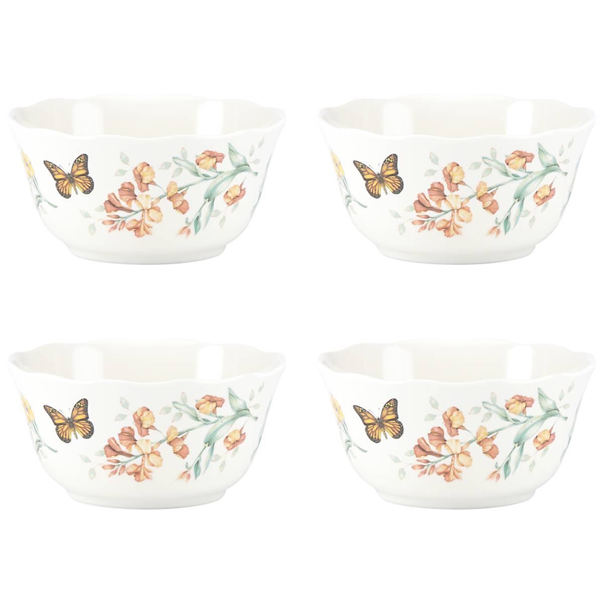 Lenox Premium Butterfly Meadow Melamine All-Purpose Bowls, Set of 4 - Image 3
