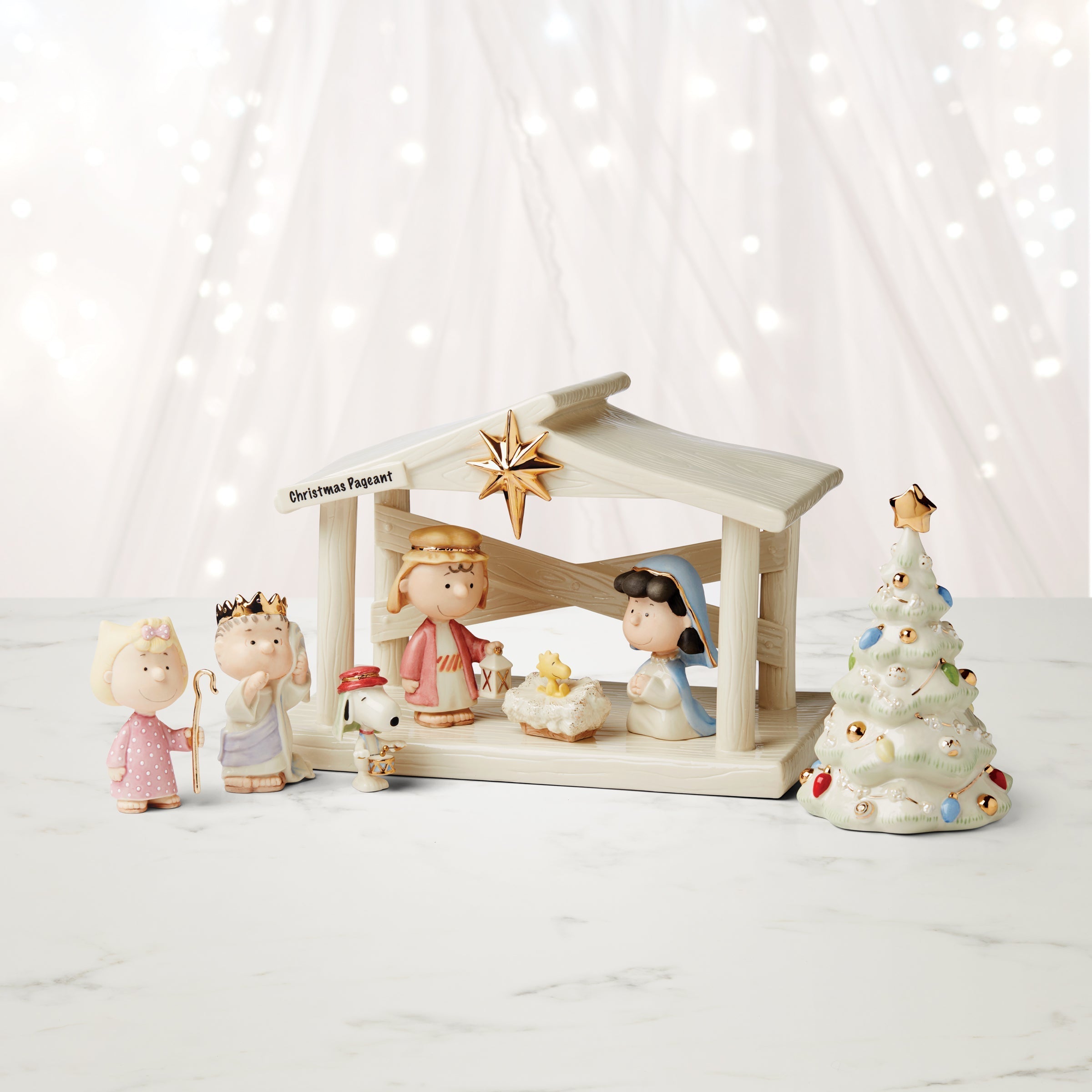 Lenox Premium Peanuts The Christmas Pageant Creche - Image 3