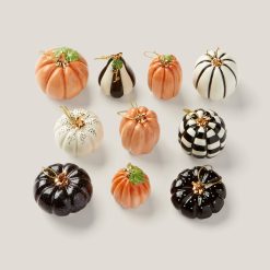 Lenox Premium Pumpkin 10-Piece Mini Ornament Set