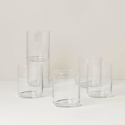 Lenox Premium Tuscany Classics Stackable Clear Tall Glasses, Set of 6