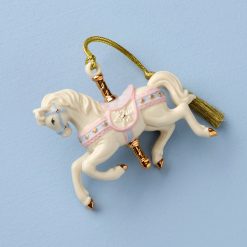 Alternative view of Lenox Premium Snowflake Carousel Horse Ornament