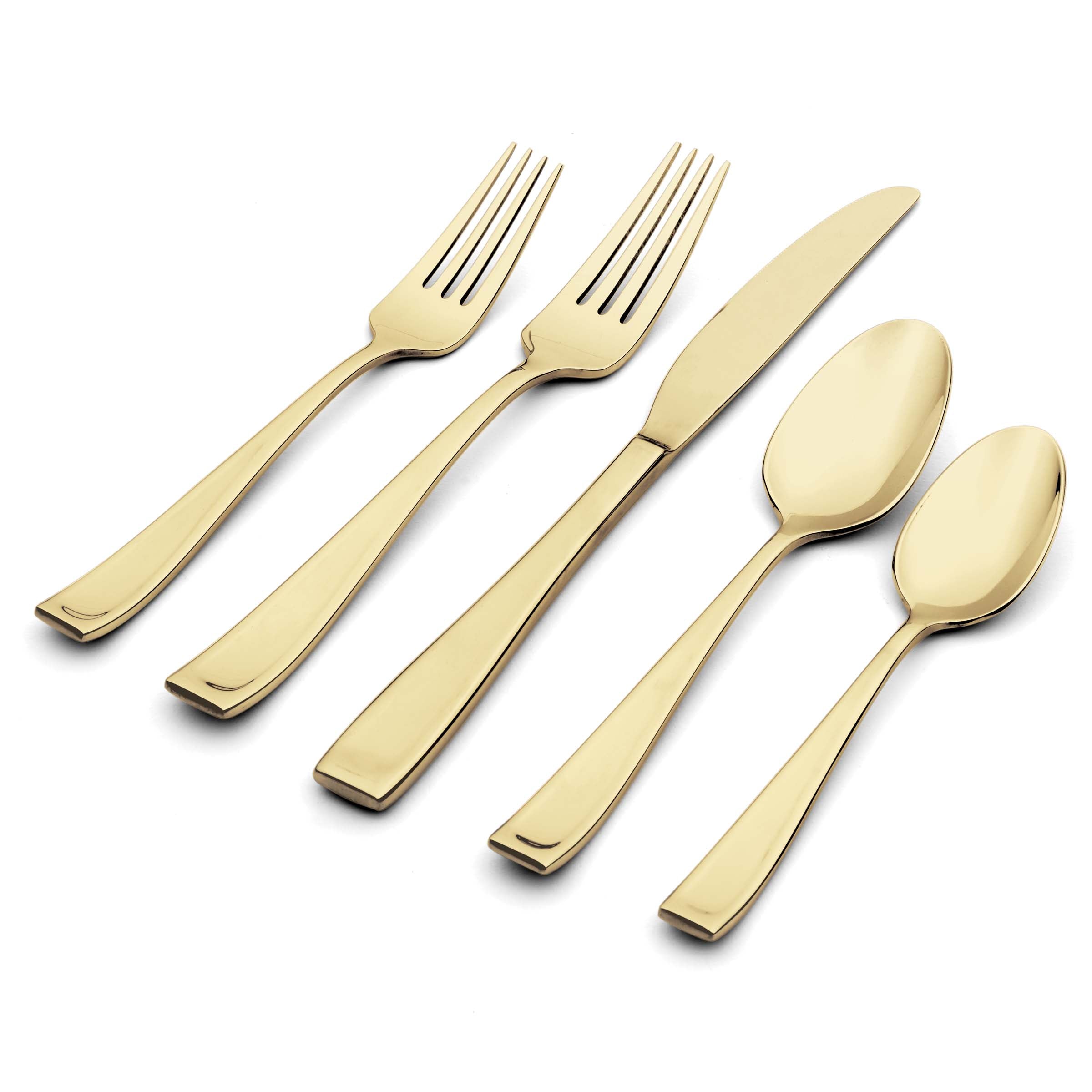 Lenox Premium Moda Champagne Satin 20- Piece Flatware Set - Image 4