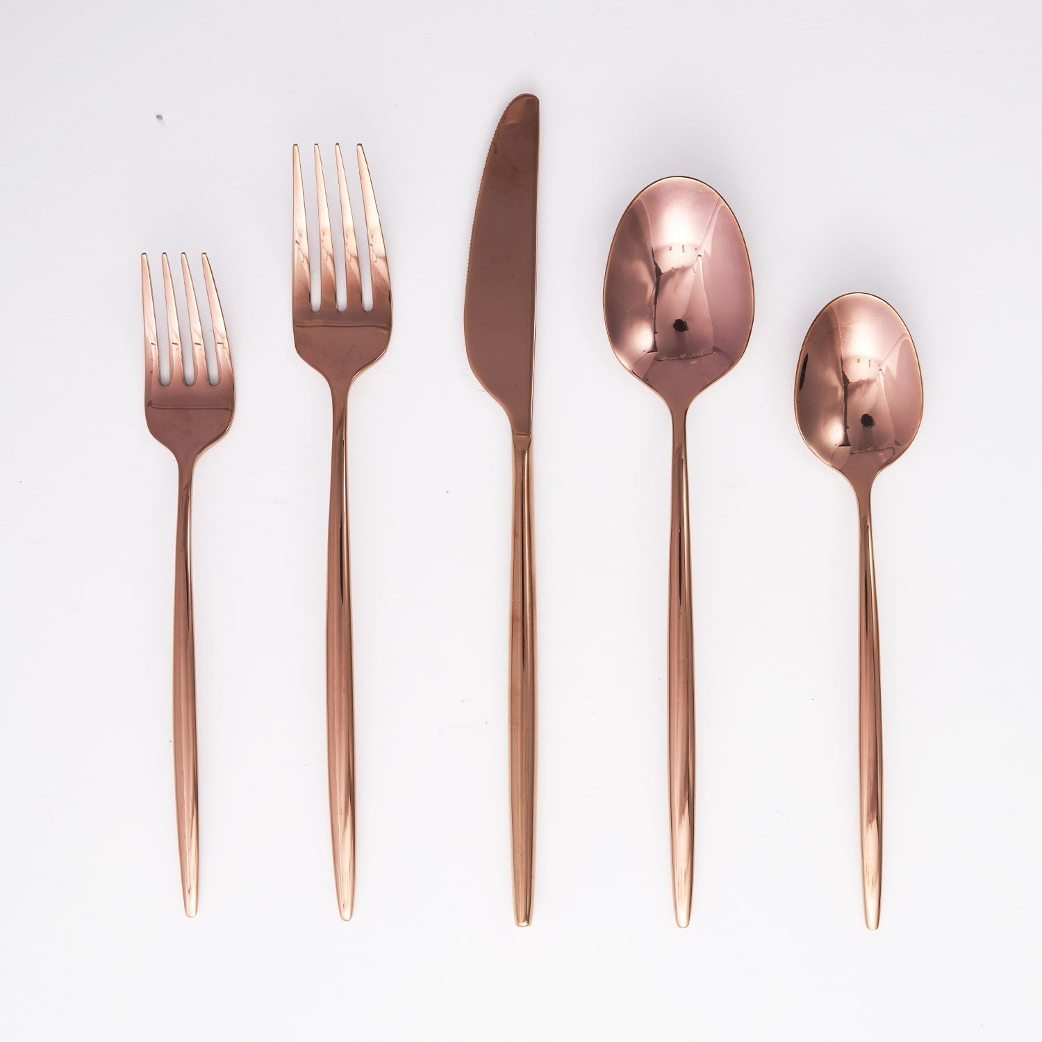 Lenox Premium Gaze Copper Mirror 20-Piece Flatware Set - Image 3