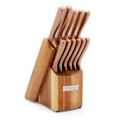 Lenox Premium Hammered Copper 12-Piece Cutlery Block Set