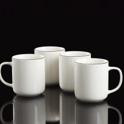 Alternative view of Lenox Premium 24 Seven Black Rim Mugs, Set of 4