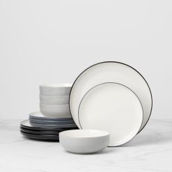 Lenox Premium 24 Seven Colors Pumice 12-Piece Dinnerware Set