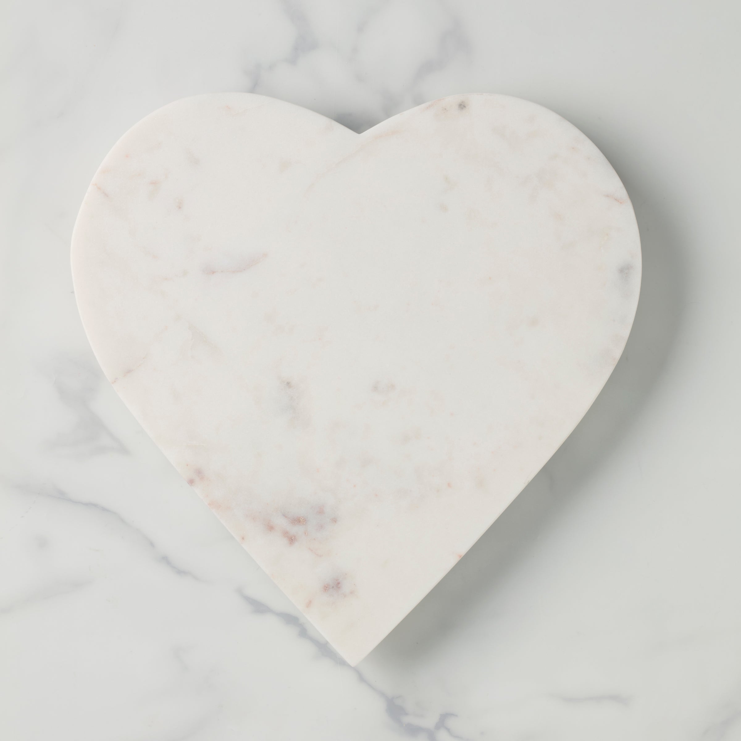Lenox Premium White Marble Heart Shaped Serving Board