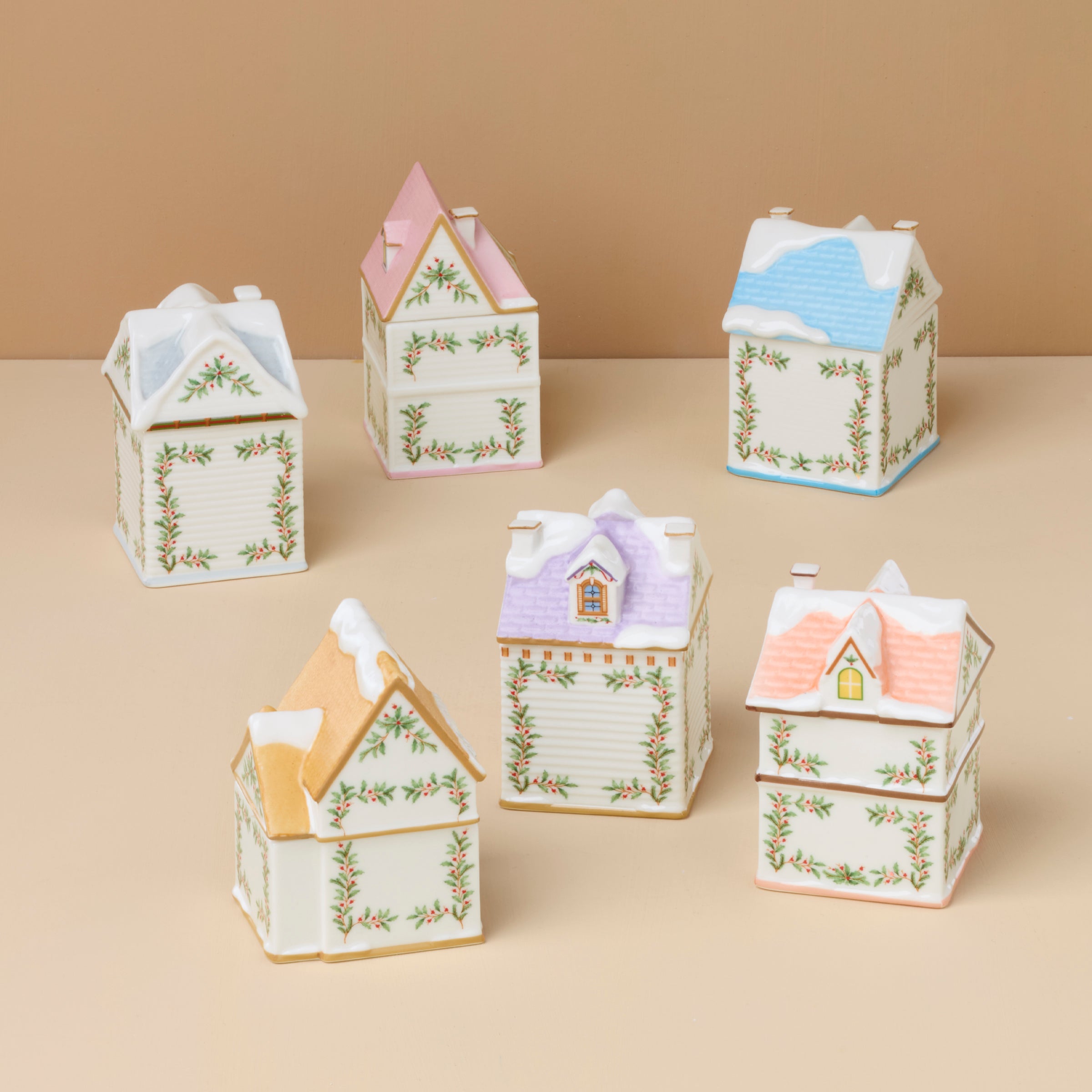 Lenox Premium Lenox Spice Village 6-Piece Christmas Spice Jar Set - Image 2