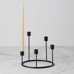 Alternative view of Lenox Premium Kent Small Black Candlestick Wreath