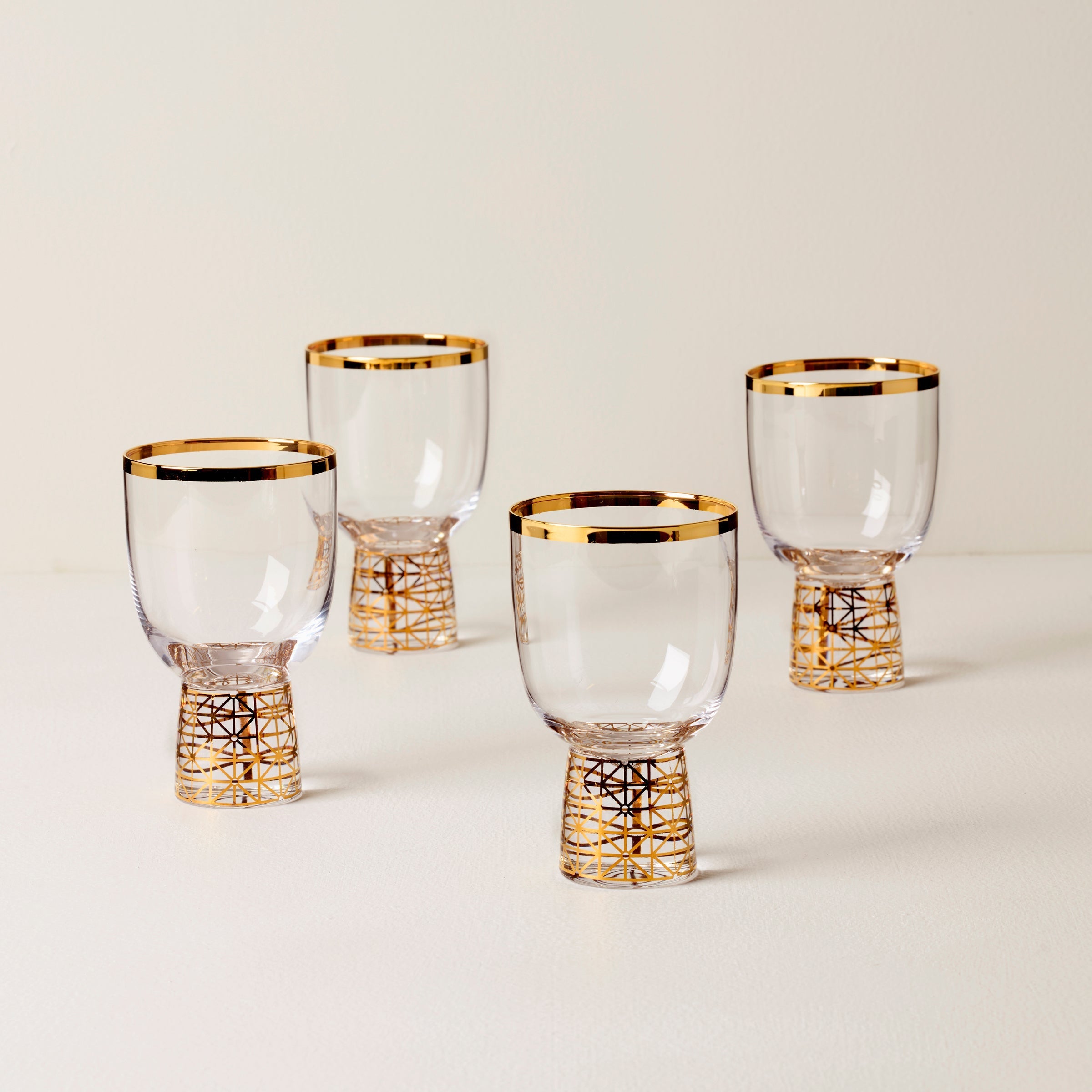 Lenox Premium Tuscany Classics Gold Frost Wine Glasses, Set of 4