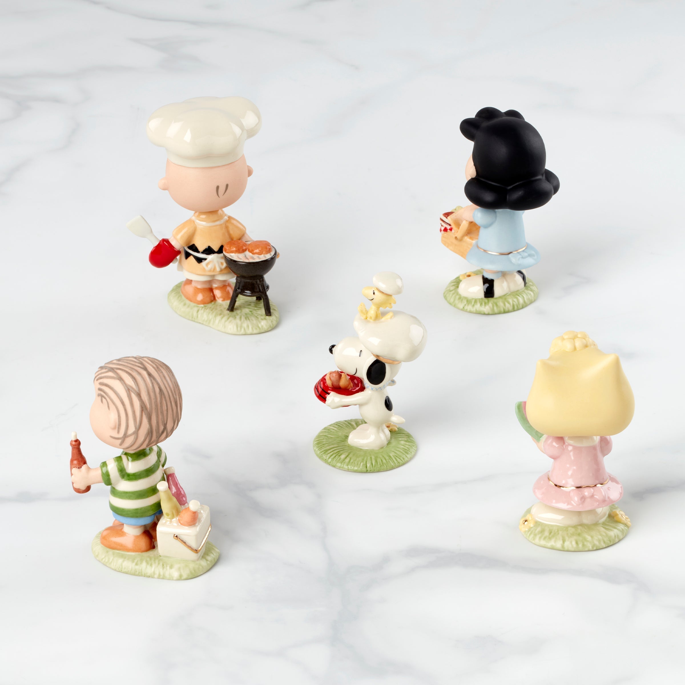 Lenox Premium Peanuts Barbecue 5-Piece Figurine Set - Image 2