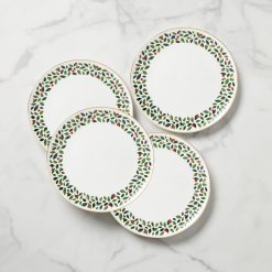 Lenox Premium Evergreen Dinner Plates, Set of 4