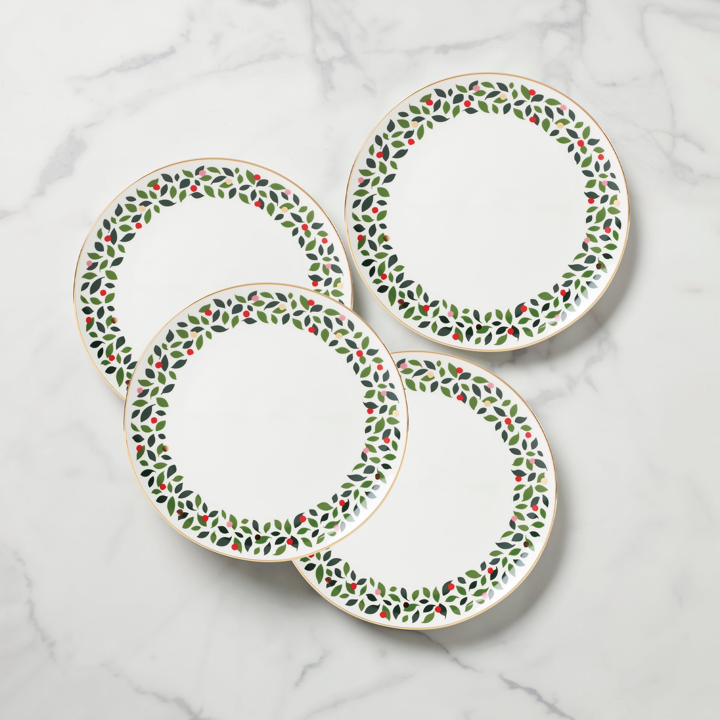 Lenox Premium Evergreen Dinner Plates, Set of 4
