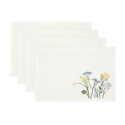 Lenox Premium Wildflowers Border Placemats, Set of 4
