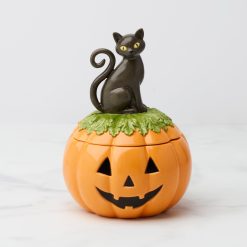 Lenox Premium Haunted Halloween Covered Candy Jar